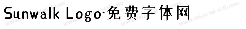 Sunwalk Logo字体转换